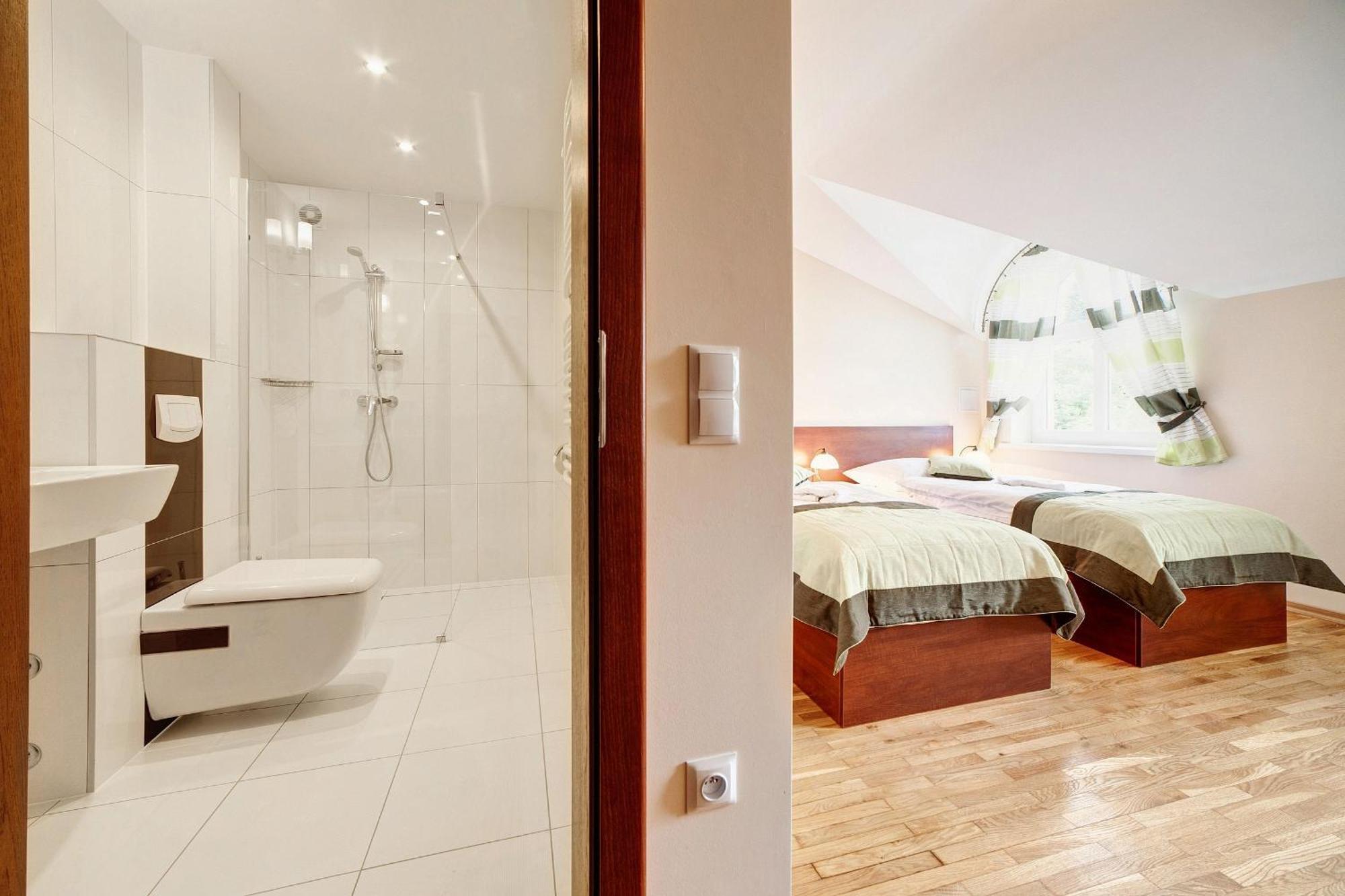 Lesna Polana- Blisko Centrum, Mini Spa, Cicha, Spokojna Okolica, Parking Gratis Krynica Zdroj Ruang foto